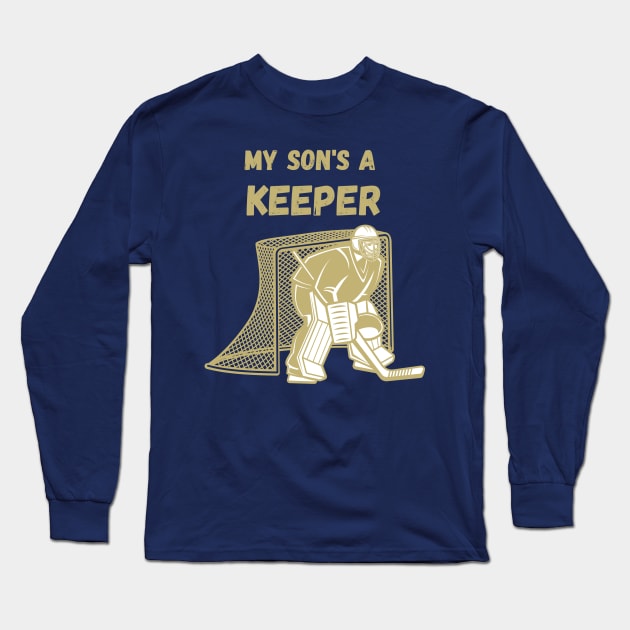 parent of hockey goalie Long Sleeve T-Shirt by Sport-tees by Marino's